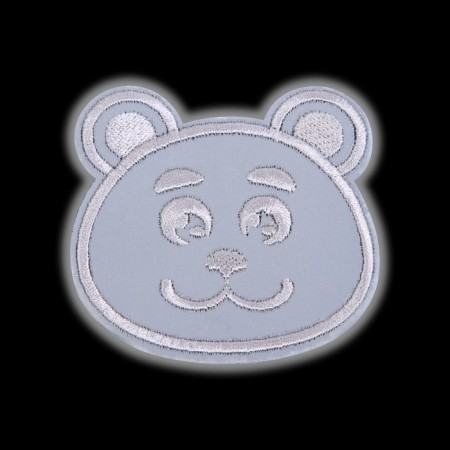 Reflective thermonacle “bear”, 6.8 × 6.5 cm, color gray color-2