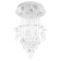 Lamp Cascade "Aletta" 7xled chrome 50x50x86cm Bayerlux