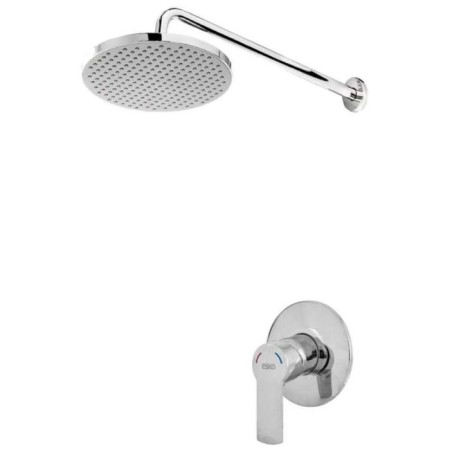 Shower system Esko set_3in1, built -in, tropical shower, mixer, brass, chrome