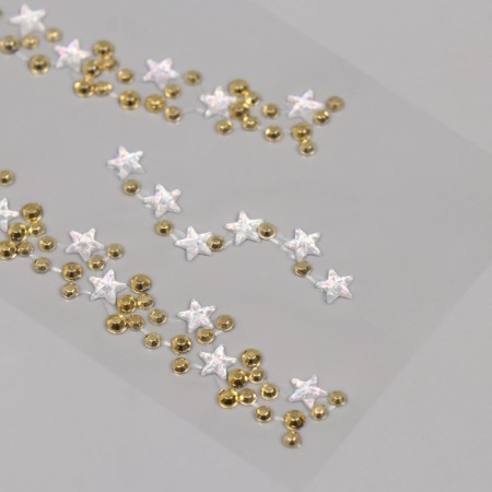 Sticker Plastic Rhocker "Choker from Stars" gold 11.6x18 cm-3