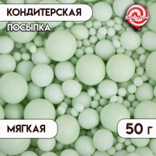 Sprinking confectionery in color glaze 