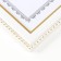Photo frame plastic A4 Format "Golden Waves and Points" White 24.8x33.5 cm