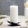 Clouver "Quarter" metal per 1 candle, 7x2.7 cm, black