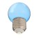 LED lamp, G45, E27, 1.5 W, for BelT-LITA, Transparent, Blue, set 10 pcs