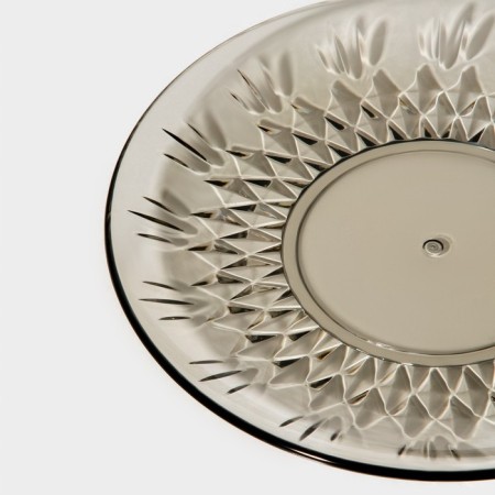 Branch plate, d = 20 cm, brown color-2