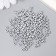 Glass beads 6/0 "silver" 15 grams
