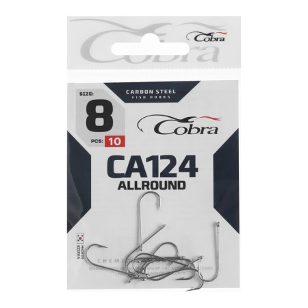 Cobra Allround hooks, series CA124, No. 8, 10 pcs.