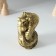 Piglite Polystone "Snake with a watering can" gold 7x6x10 cm