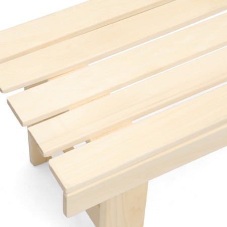 A bench (bench) wooden from linden 100 x 45 x 42 cm, without a back, for a bath and a summer residence-2