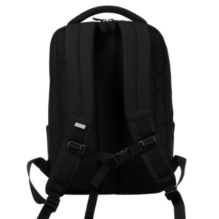 Youth backpack, 41.5 x 29 x 18 cm, Grizzly 134, ergonomic back, laptop compartment, black/red RU-134-1-3