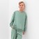 Costume (sweatshirt and trousers) children's minku, olive color, height 116 cm