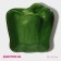 Glass Serving shares "Pepper", 16 × 15 cm, green color