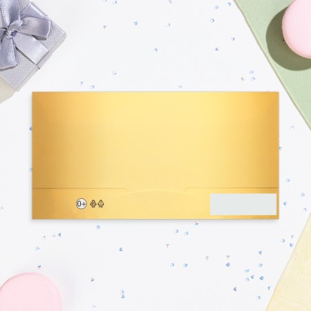 Envenue for money "wishes" Bant, embossing, 16.5 x 8.5 cm-2