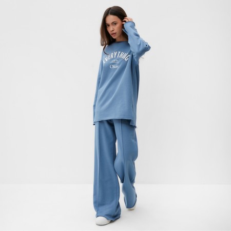Women's sweatshirt MIST COZY STYLE, Blue, Size 48-1