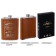 Alcohol flask "Experience", stainless steel, gift, army, 240 ml, 8 oz