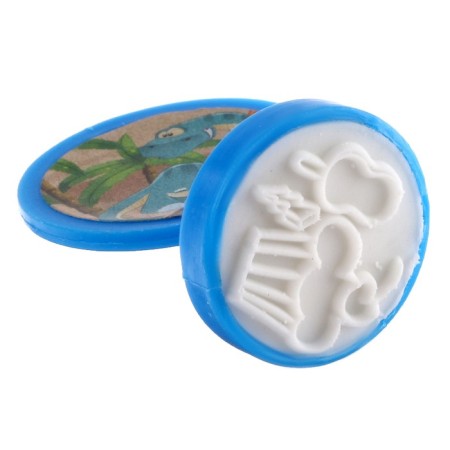 Printing color "Funny dinosaurs", set 4 pcs., Stamping pillow-3