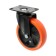 Furniture wheel CAPPIO, D = 125 mm, rotary, PVC coating