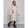 Coat insulated winter female, size 42, light-beige color
