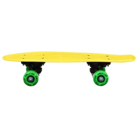 Penniboard Onlytop, 42x12 cm, PVC 50 mm wheels, plastic frame, yellow color-2