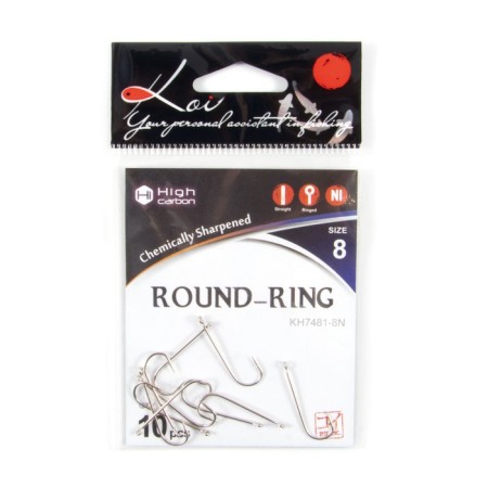 The hook KOI Round-Ring, size 8 int, color N 10 pcs.-3