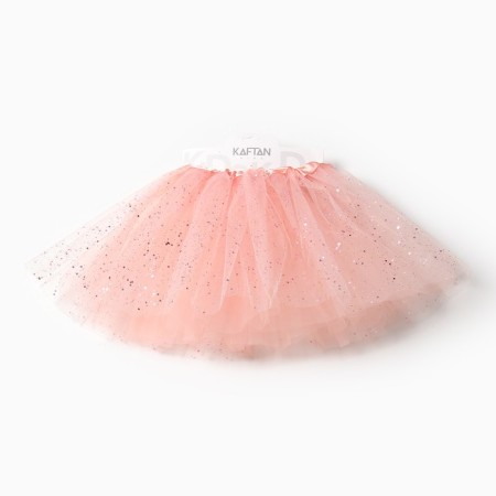 Children's skirt kaftan "radiance" powder, length 30 cm-4