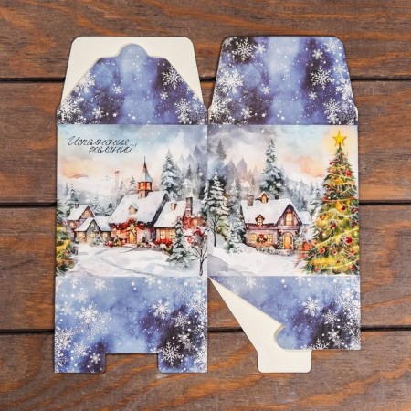 Folding box "Winter landscape" 12 x 12 x 12 cm-3