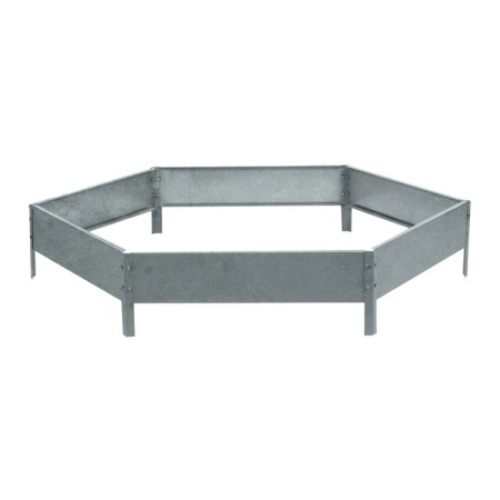 Galvanized flowerbed, d = 140 cm, h = 15 cm, Greengo-8
