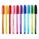 Ballpoint handle "Carioca" "Fiorella", 1.0 mm node, super soft letter, neon case, mix