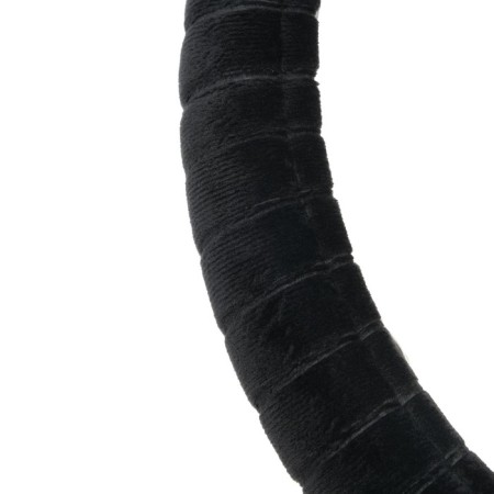 Braid to the steering wheel Torso, velor, size 38 cm, black-1