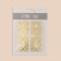 Nail stickers "snake", foil, golden color