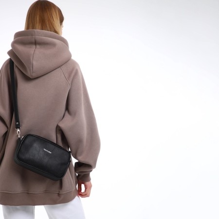 Women's bag over the shoulder Textura, small size, black color-10