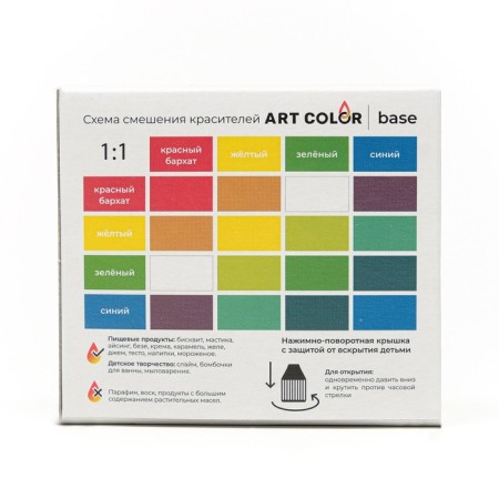 Set of dyes Art Color Base 4 colors (1 package)-11
