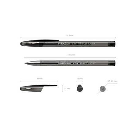 Gel handle R-301 Original Gel, node 0.5 mm, black ink, letter line length 600 meters-1