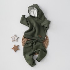 Костюм детский спортивный KinDerLitto «Оверсайз», 2 предмета: худи, штаны, рост 80-86 см, цвет хаки