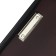 Business folder, artificial leather, 370 x 270 x 30 mm, with a metallic press, pen-tole, to suite 6D071, brown