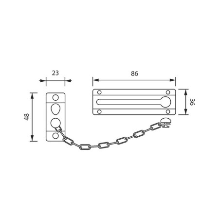 Doorbell chain, gold color-2