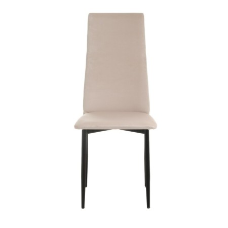 Chair "wave", black/velor cream-2