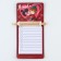 Magnet with a record for recording and pencil “I love you”, 7 x 14.4 cm
