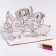 3D painting 3 in 1 "Blue Tractor", a set for creativity