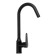 Kitchen mixer Zein Z86, single -leaf, cartridge ceramics 40 mm, stainvated. Steel, black