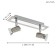 Bra Rottelo, 2x3W GU10, Nickel color, chrome