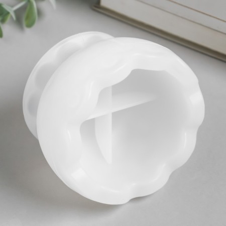 Mold Silicon "Round Summary with wavy edges" 9.7x9.7x9.7 cm-2