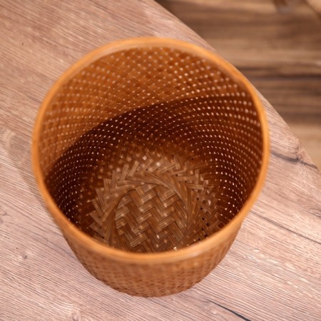 Wicker basket, from bamboo 20x20x25 cm-5