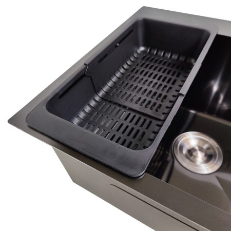 Kitchen sink Gerda GS 5045 G, 500x450 h = 200 mm, graphite color-2