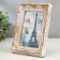 Photo frame plastic 10x15 cm "Patterns" white with golden patterns 19.5x14.5 cm