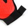 Glove - a brush for wool on the right hand with elongated cloves, red