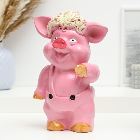 Piggy bank "Pig with curls" 22x13x7cm-1