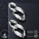 Earrings Metal “Chain” diagonal, 2 convex links, silver color
