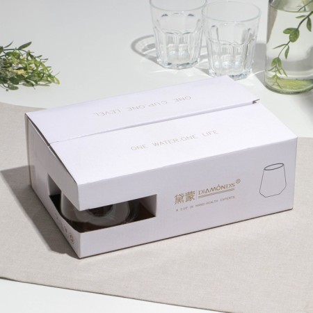 A set of low glasses, glass, d = 7 cm, h = 9 cm, 365 ml, 6 pcs-3