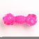 Brying toy "dumbbells with paws" for dogs, 13 cm, pink